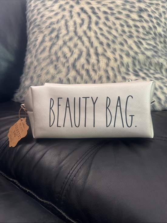 Rae Dunn Handbags - Rae Dunn Beauty Bag Cosmetic Pouch - Silver